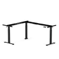 Triple Motor L Shaped Electric Standing Desk Frame, Black (Frame Only) A13728
