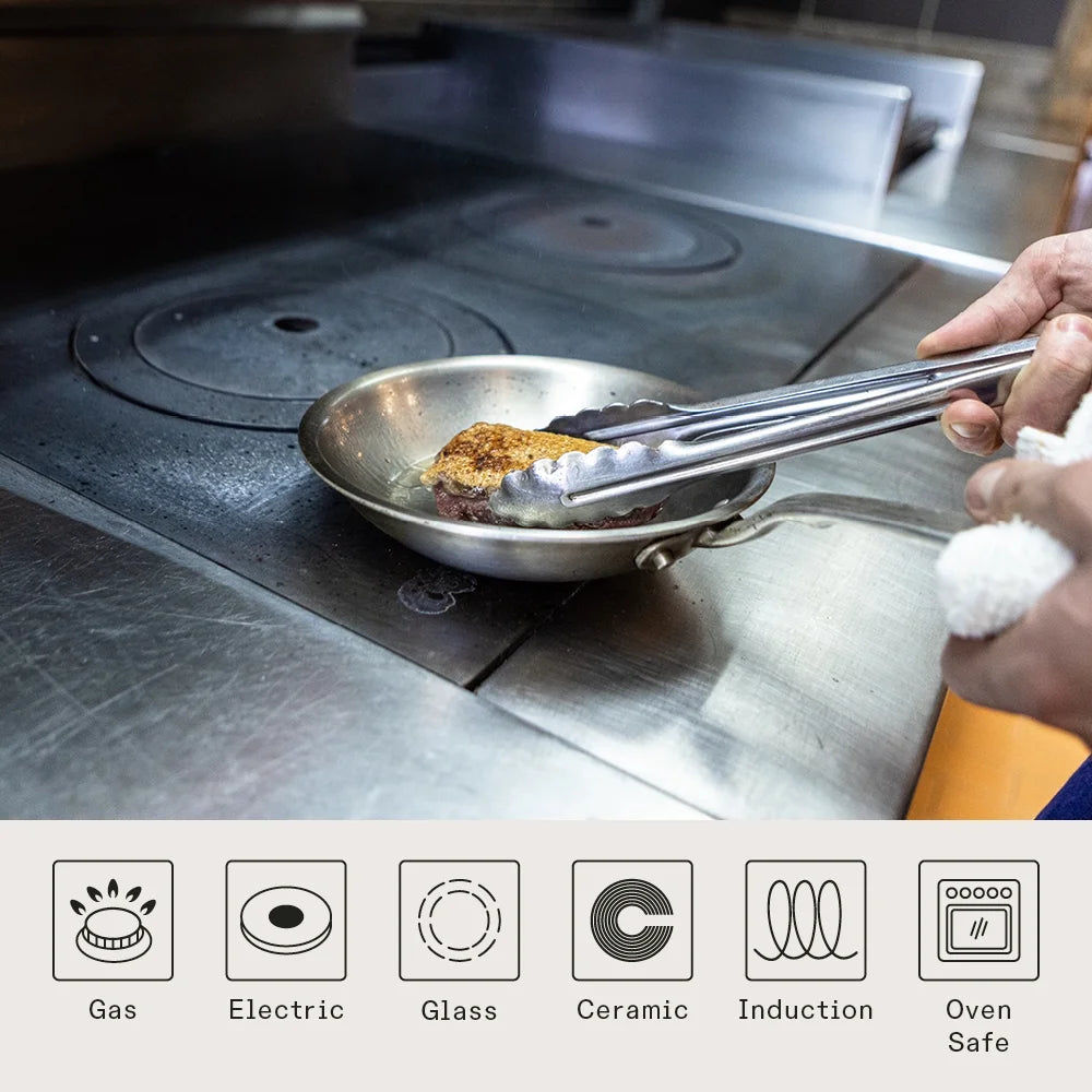8-inch Stainless Steel Frying Pan B28614