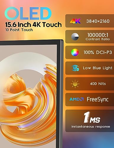 15.6'' 4K OLED Portable Monitor A37813
