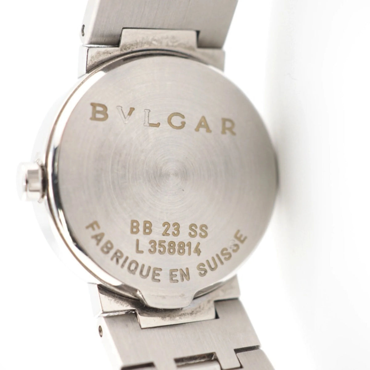 Pre-Owned Black Dial Silver Ladies Watch R65712