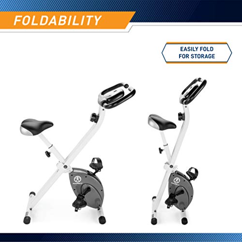 Foldable Upright Exercise Bike with Adjustable Resistance Y904