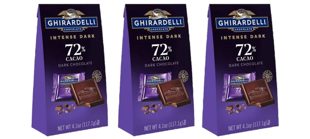 72% Cacao Dark Chocolate Squares (Pack Of 3) T543