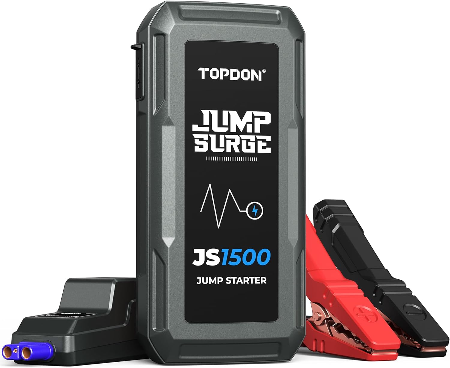 12V 1500A 10000mAh Lithium Battery Jump Starter with Smart Clamp Cables W663683