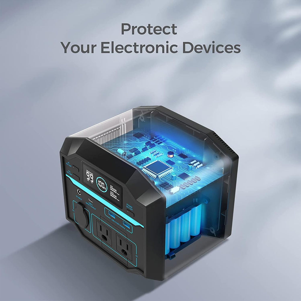 222Wh Portable Lithium Power Station with AC Outlets H3932