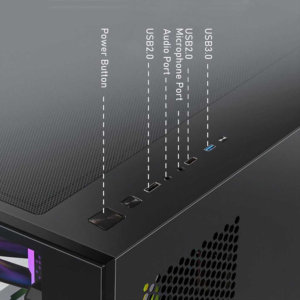 Gaming Desktop PC, GeForce RTX 3060 12G, Intel Core i7-10700KF up to 5.1G, 16G DDR4, 1T SSD, WiFi, BT 5.0 X906
