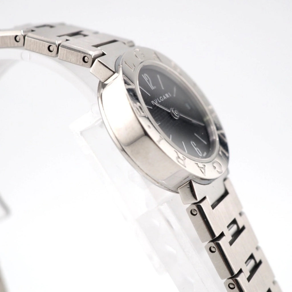 Pre-Owned Black Dial Silver Ladies Watch R65712