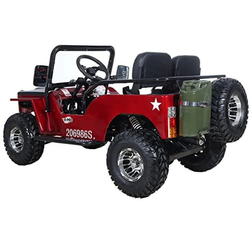 125cc Jeep Go Kart with 3-Speed Semi-Automatic Transmission and 18" Aluminum Rim Wheels E7939