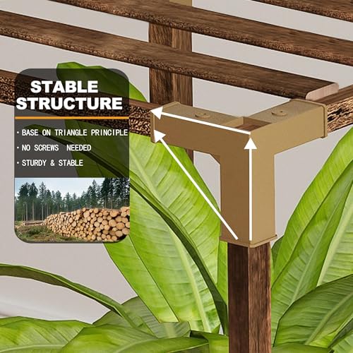 10 Tier Tall Corner Wood Plant Stand Shelf G510274