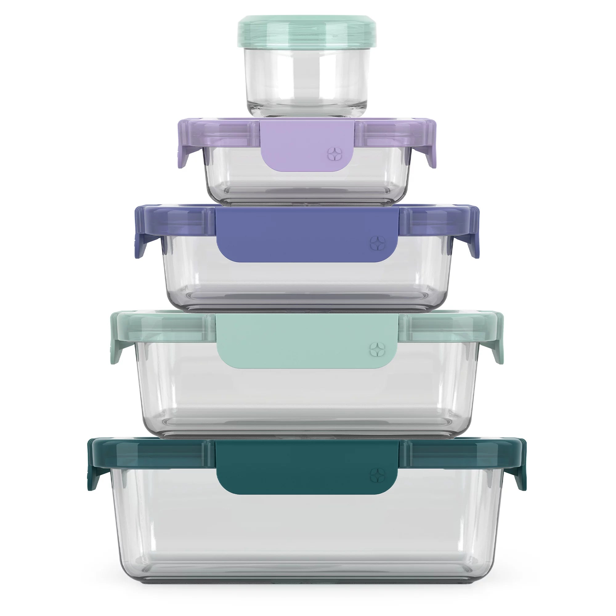 10 Piece Glass Food Storage Containers with Lids X4440
