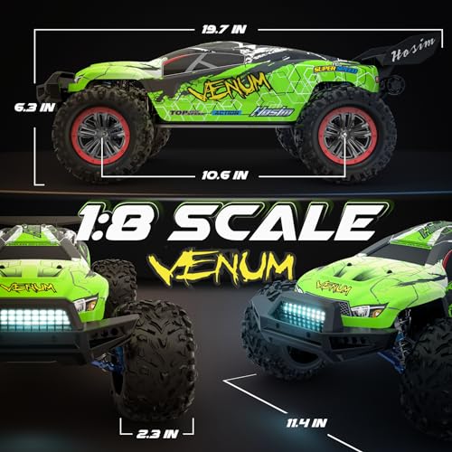 Mini 1:8 RC Car, Remote Control Truck 4X4 Waterproof 2.4GHZ Off Road with 3S Battery C821