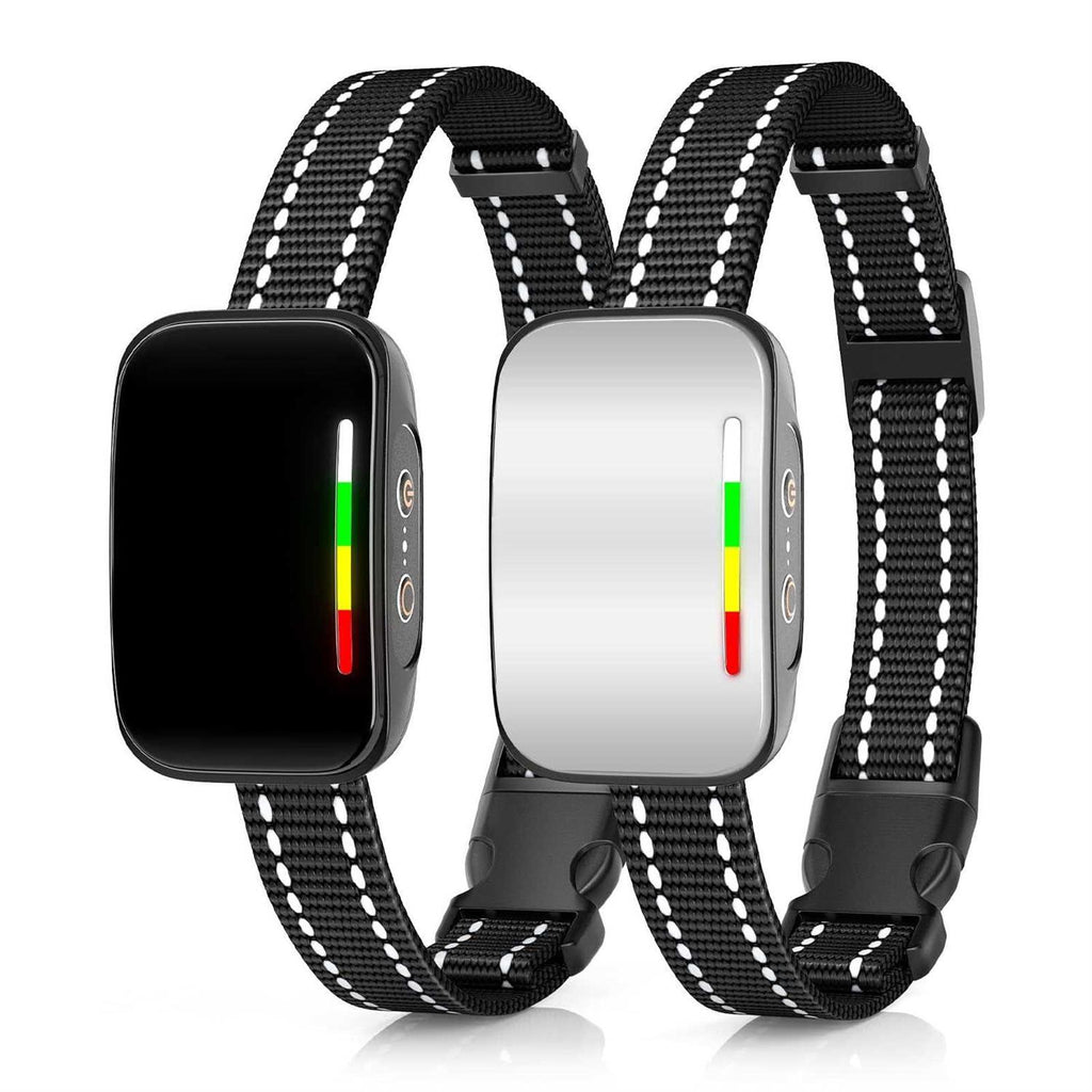 Rechargeable Dog Bark Collar 2 Pack with 4 Adjustable Sensitivity B95611