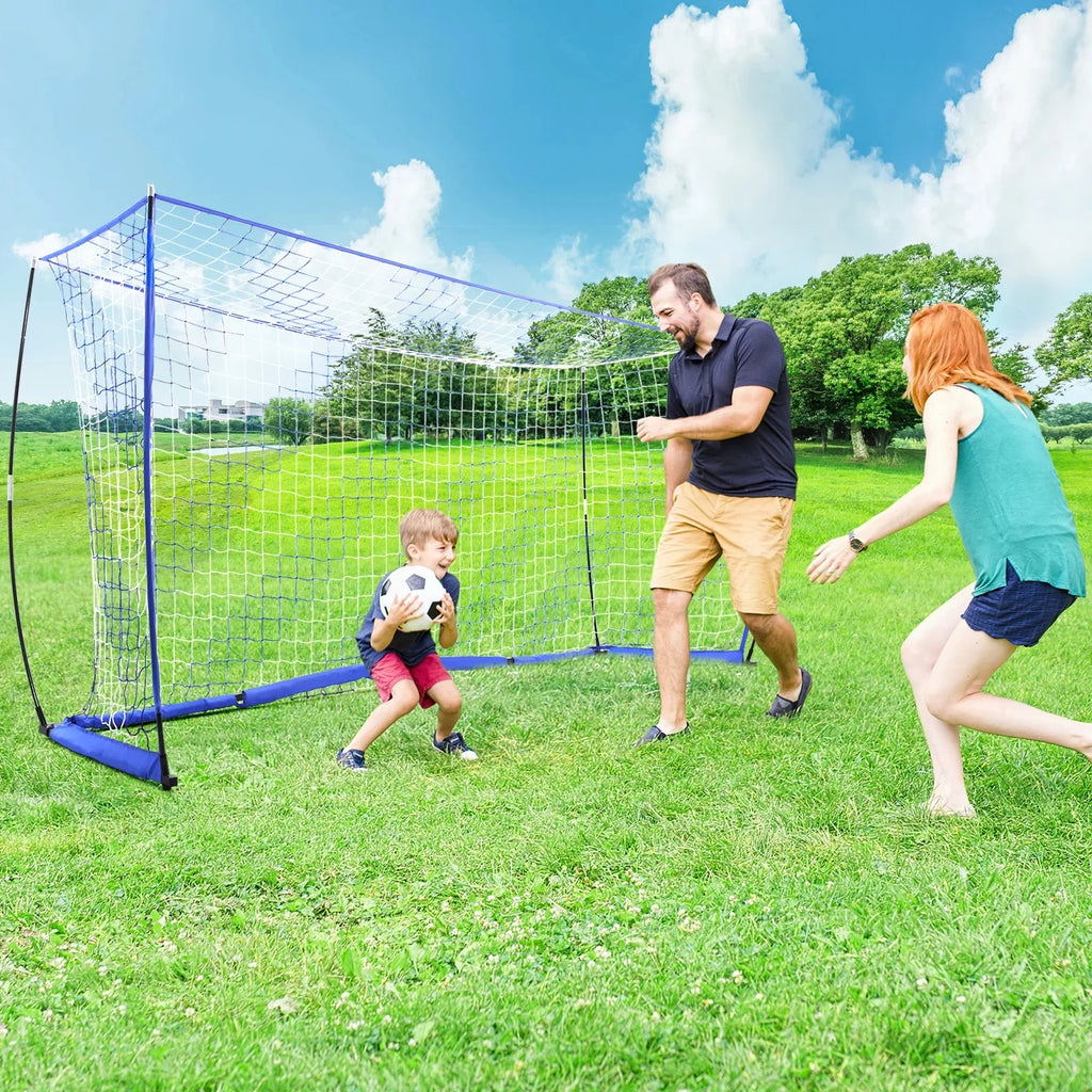 Blue 12 ft x 6 ft Portable Soccer Goal M372258
