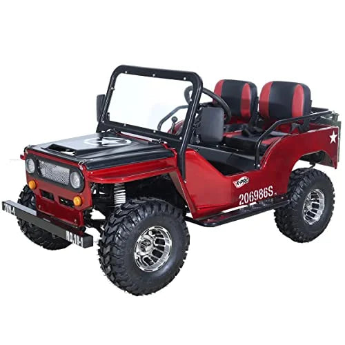 125cc Jeep Go Kart with 3-Speed Semi-Automatic Transmission and 18" Aluminum Rim Wheels E7939