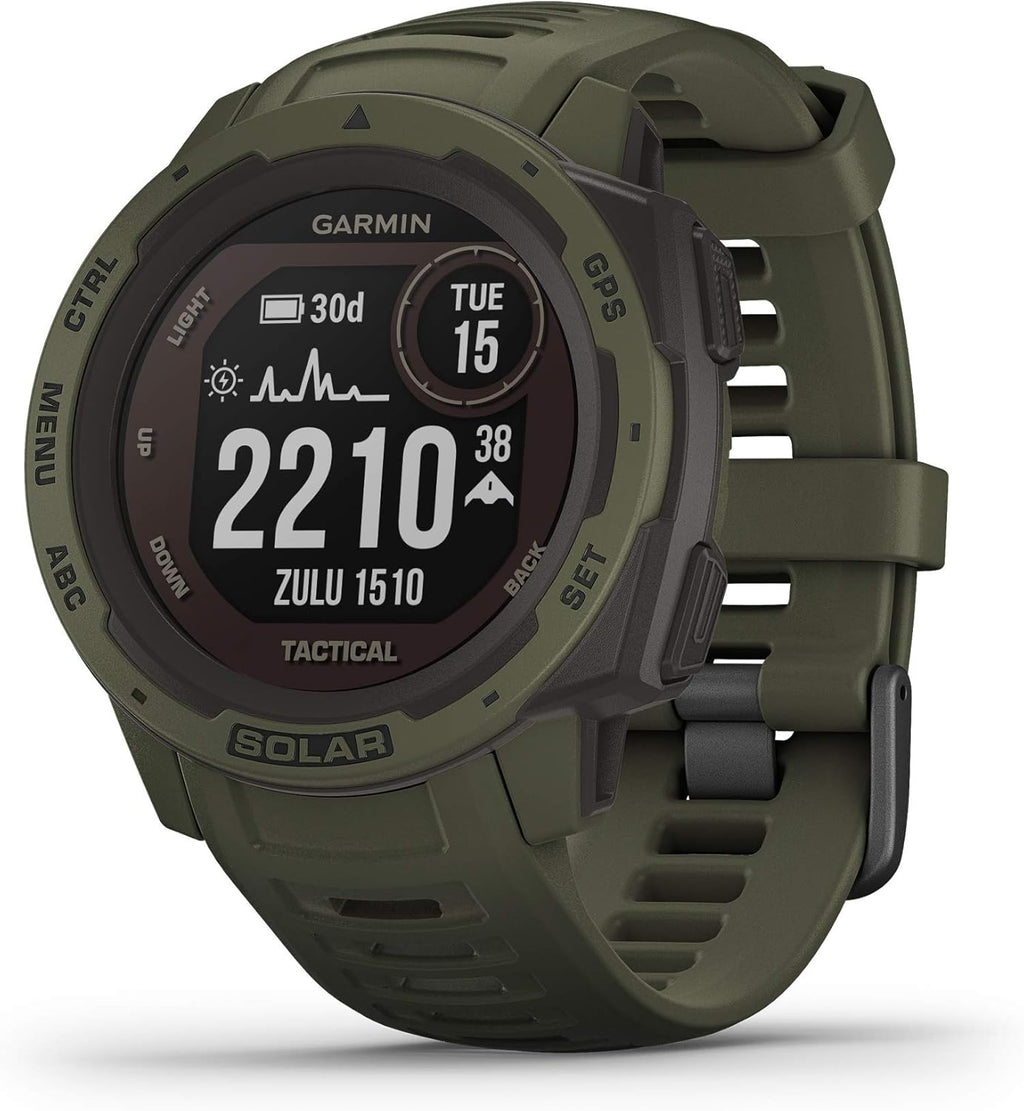 Moss Green Solar-Powered Rugged Outdoor Smartwatch M6902