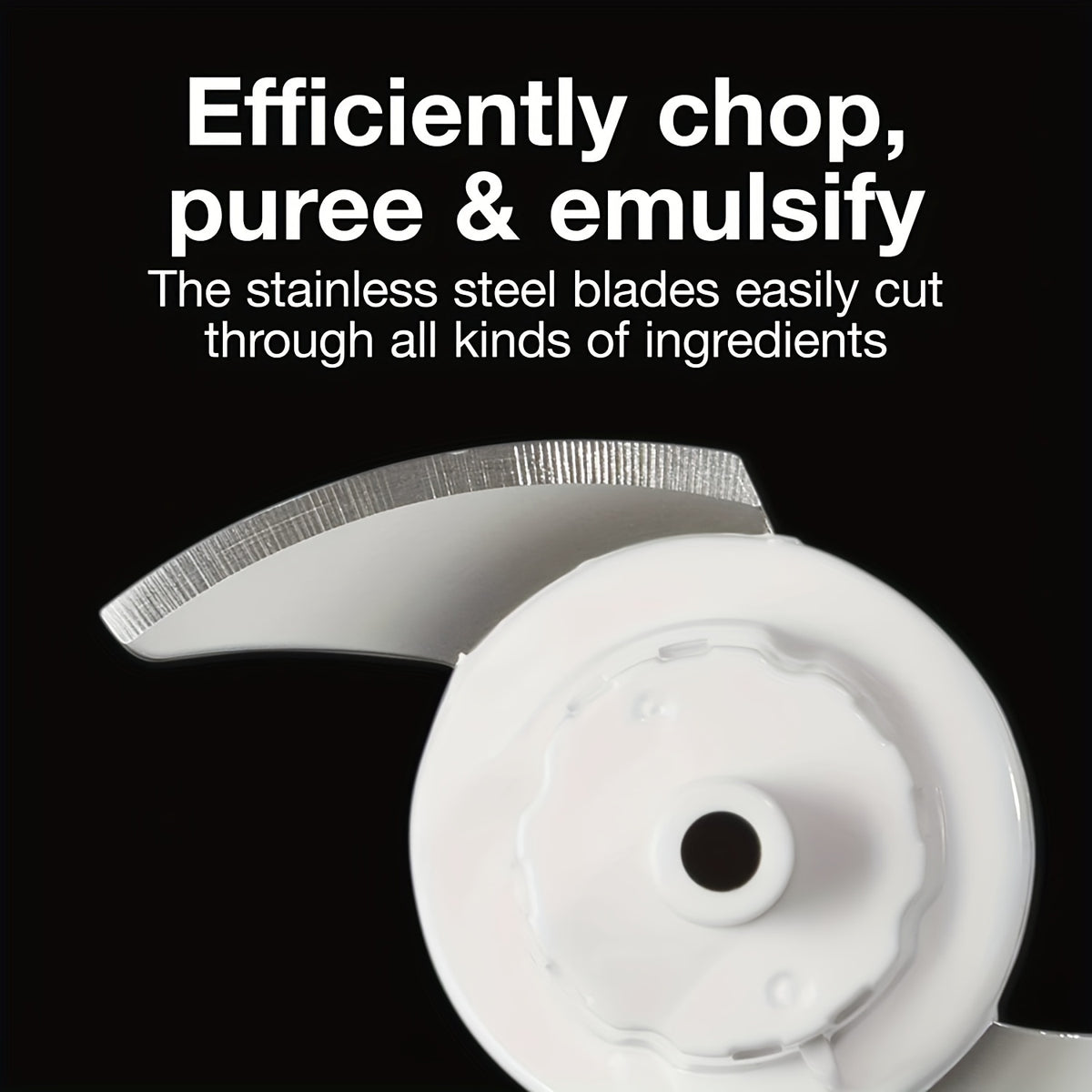 2 Cups Electric Vegetable Chopper & Mini Food Processor N260513