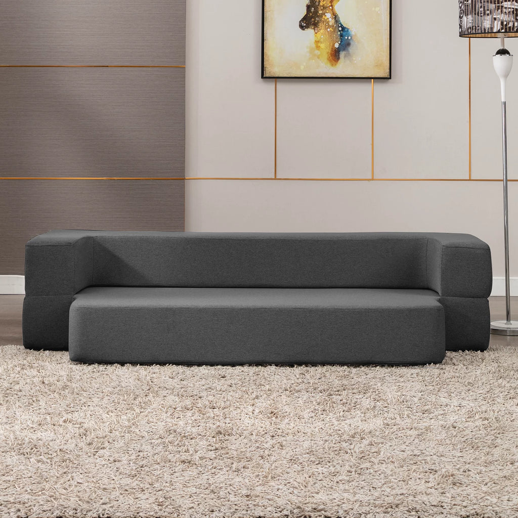 Dark Gray Folding Queen Size Sleeper Sofa Bed G848842