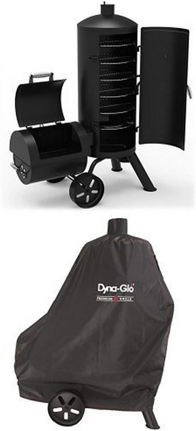 Heavy-Duty Vertical Offset Charcoal Smoker & Grill O1250