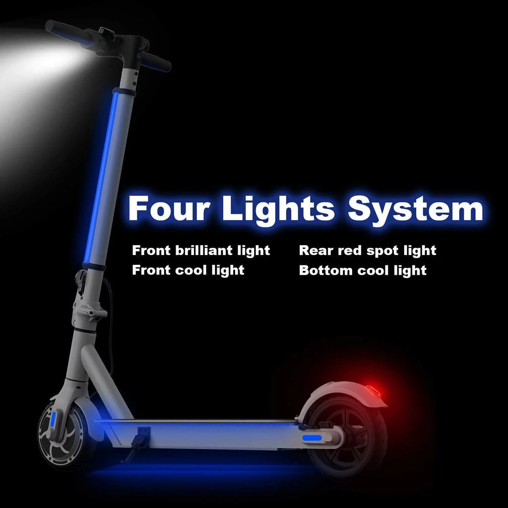Black Electric Scooter 6.5 Solid Tires C933975