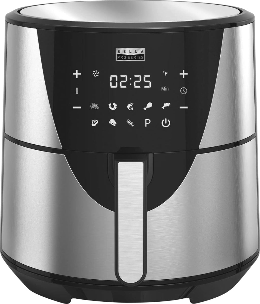 8qt Touchscreen Digital Air Fryer, Stainless Steel W98334