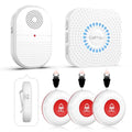 Wireless Caregiver Pager Call Button Emergency Alert System Waterproof Call Bell O757