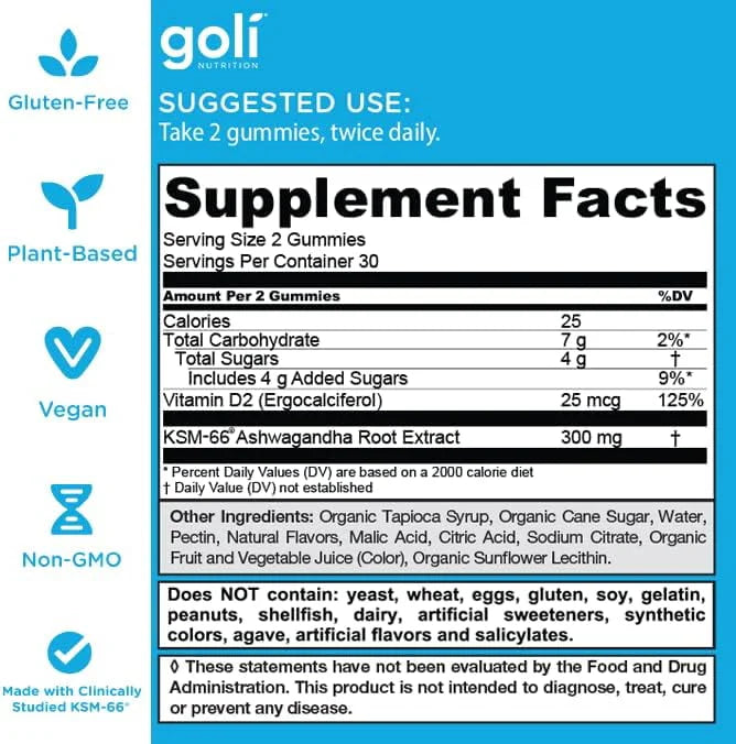 Mixed Berry Ashwagandha Gummies, 60 Count L7949