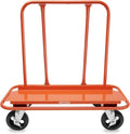 Heavy Duty Drywall Sheet Cart with 4 Swivel Wheels - Orange X924837