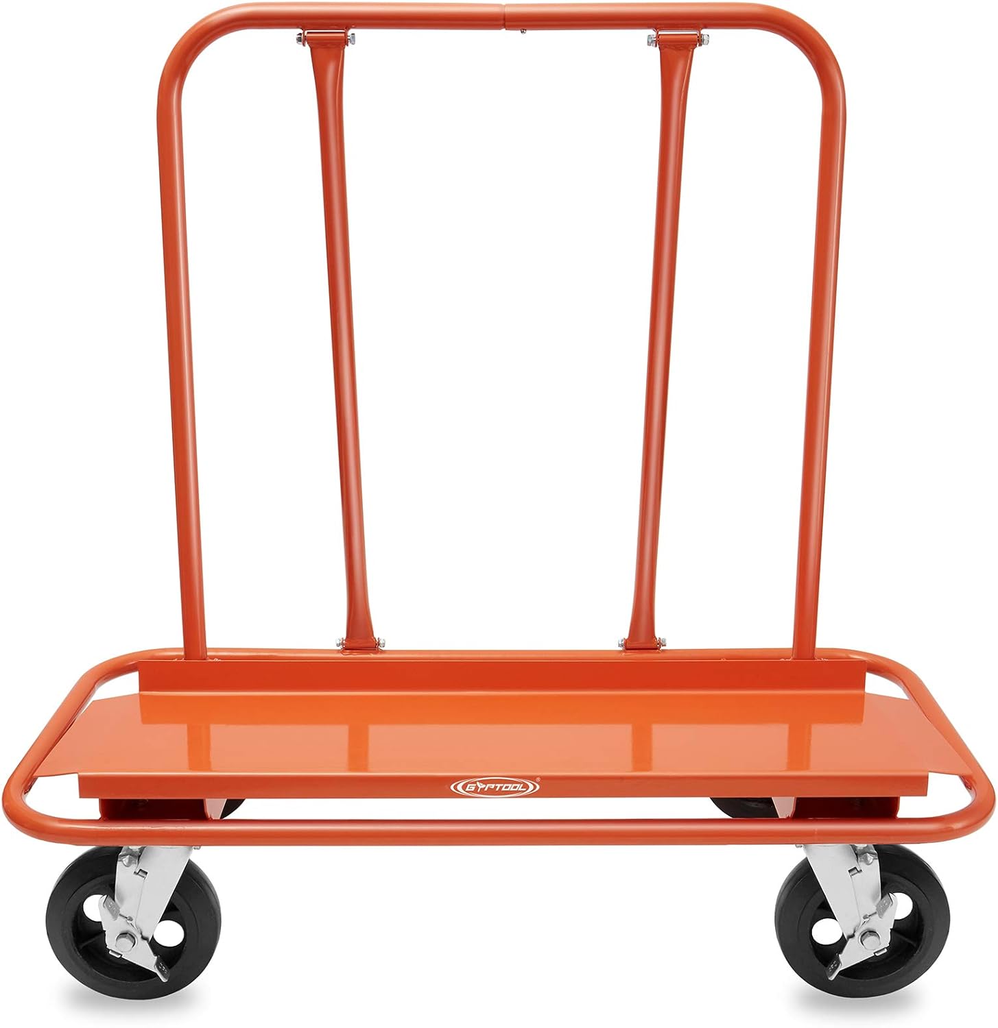 Heavy Duty Drywall Sheet Cart with 4 Swivel Wheels - Orange X924837