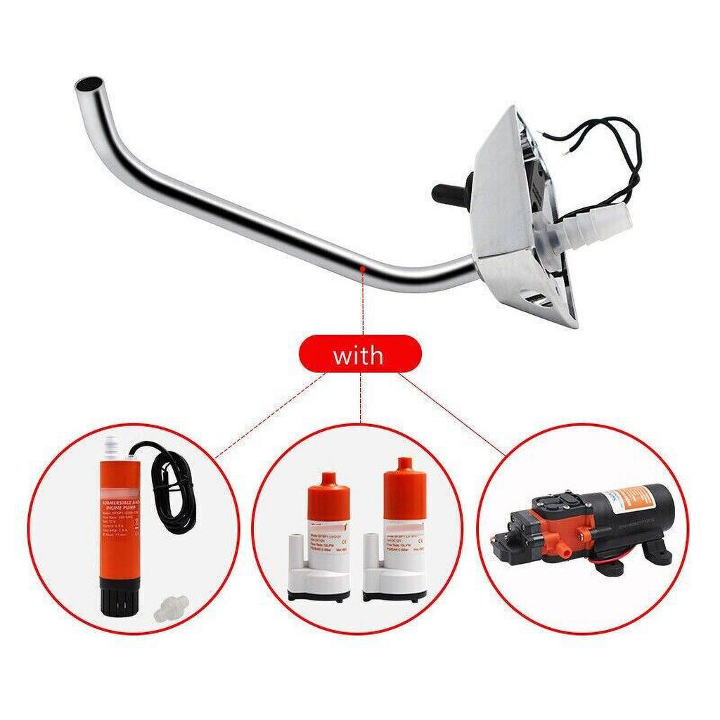 Stainless Steel Hand Pump Kitchen Faucet V1174
