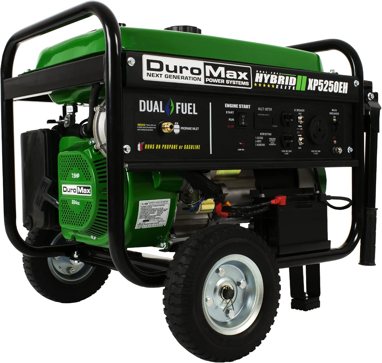 Dual Fuel Portable Generator 4400 Watt Electric Start M45606