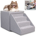 Pet Stairs Foldaway Cat Dog Steps Ottoman Dog Toy Basket Storage Z3654