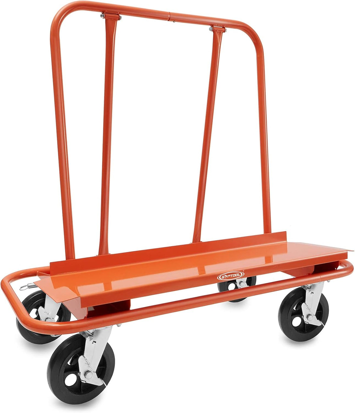 Heavy Duty Drywall Sheet Cart with 4 Swivel Wheels - Orange X924837