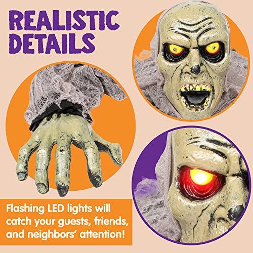 Zombie Halloween Decoration with Sound and Flashing Eyes X741