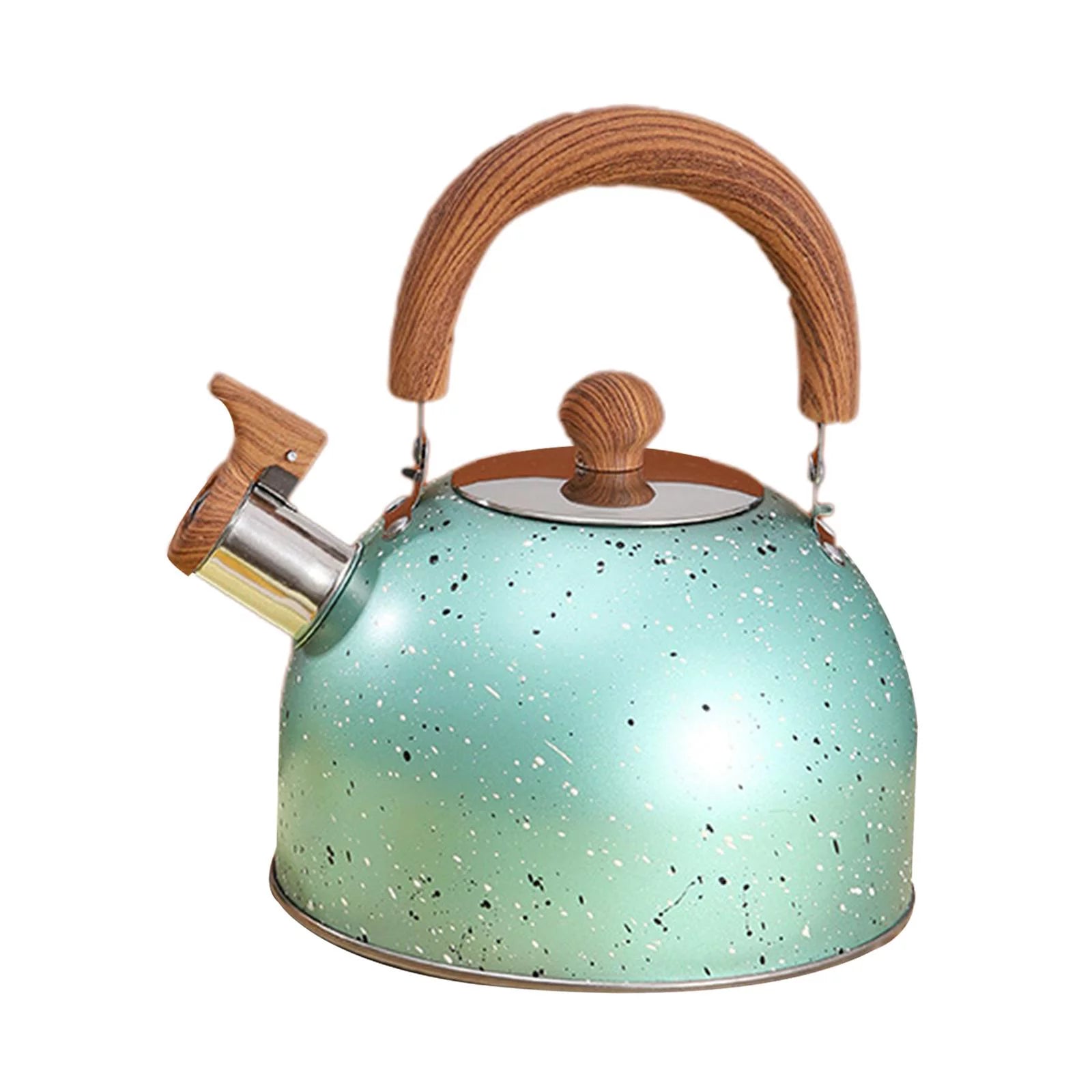 Green Stainless Whistling Water Kettle R6034