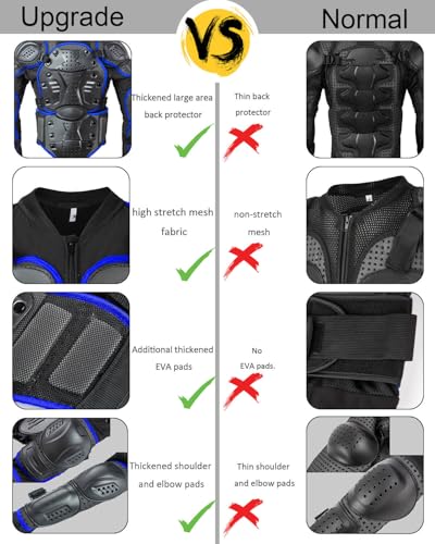 Kids Motorcycle Jacket Armor Suit B8953