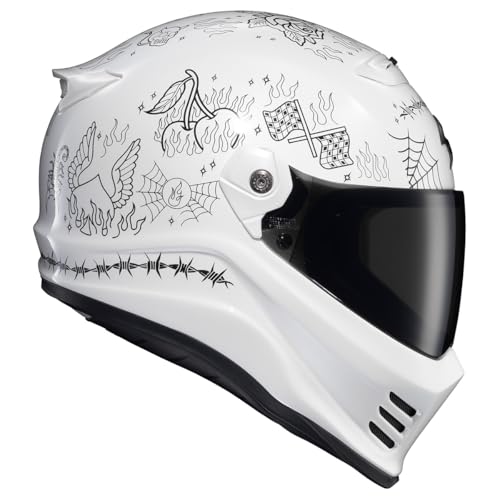 Matte Black Full Face Motorcycle Helmet DOT ECE 22.06 Approved Q345576
