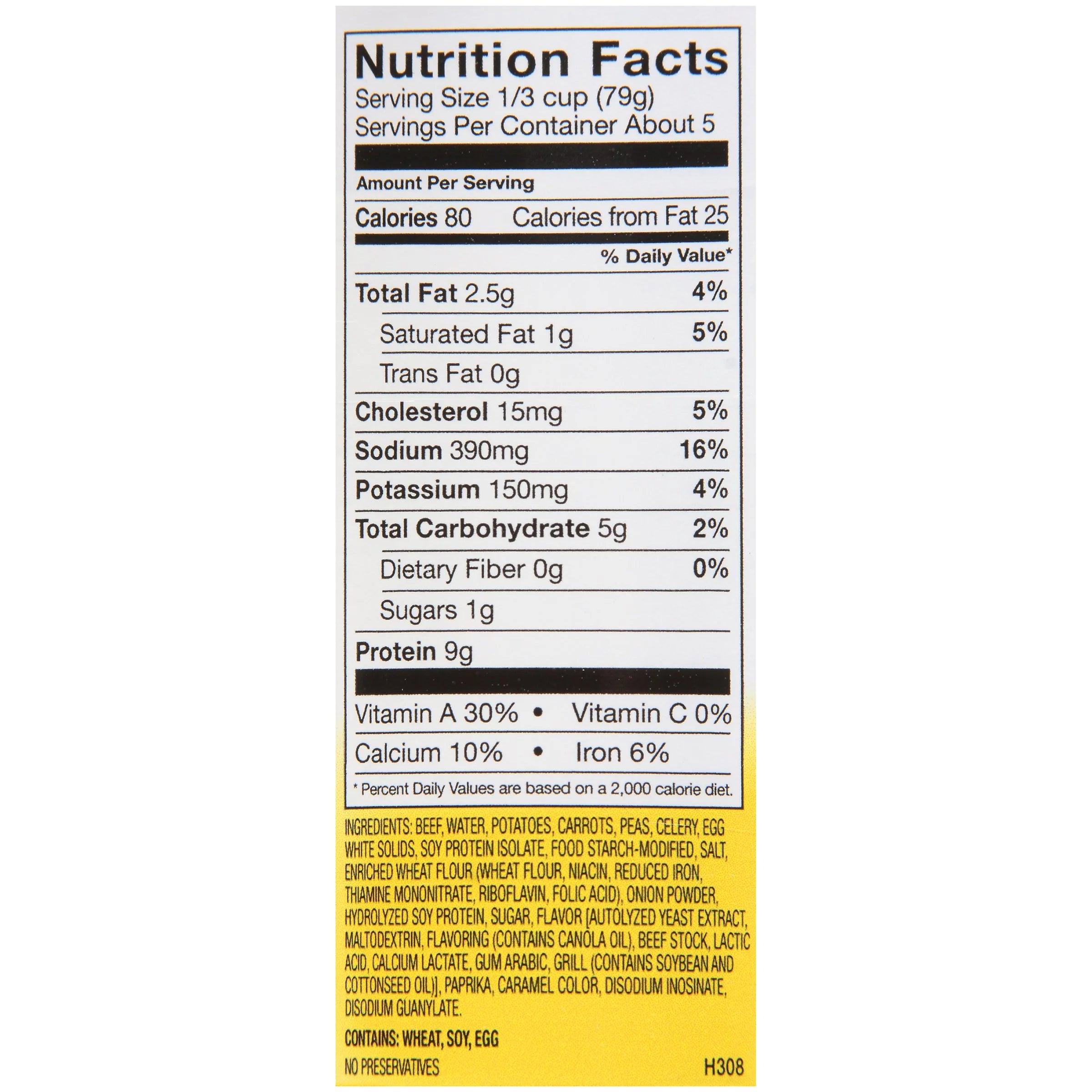 15 oz Can Beef Stew Puree Case of 12 T31804