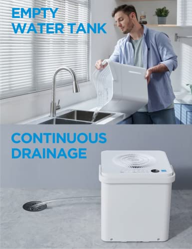 50 Pint Dehumidifier with Built-in Pump, White L3647