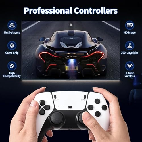 Retro Gaming Console with 20000+ Classic Games, 4K HDMI Output, Dual 2.4G Controllers, 64GB Storage B78271