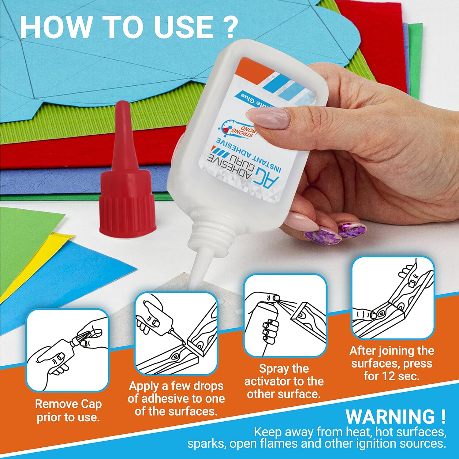 0.9 oz - 3.38 fl oz Cyanoacrylate Glue and Activator U133097