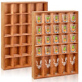 Black 2PCS Wood Shot Glass Display Case R43014