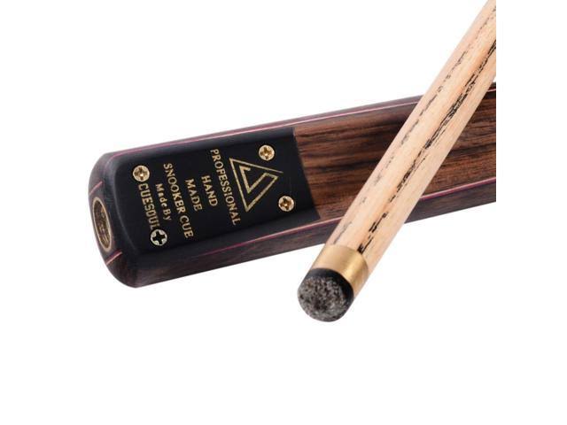 Classic Handmade Rosewood 3/4 Piece Snooker Cue with Black Cue Case and Aluminum Telescope Extension I325