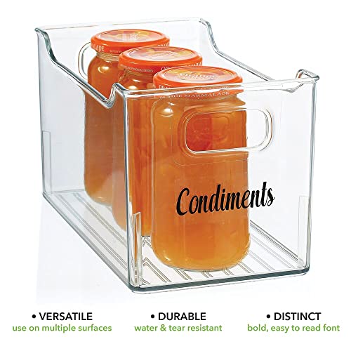 32 Count Clear Black Preprinted Label Stickers L3060
