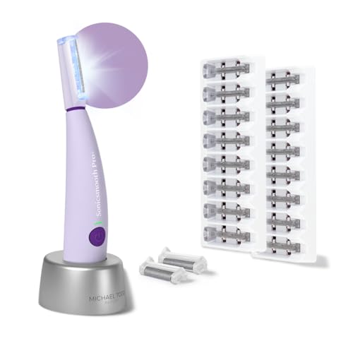 Dermaplane Razor with LED Light, 16 Blades & 2 Exfoliation Tips N2542