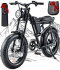 1500W Electric Bike with Full Suspension, 20" Fat Tire, 31.2AH Battery P705235
