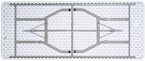 White Plastic 6ft Folding Table D622197