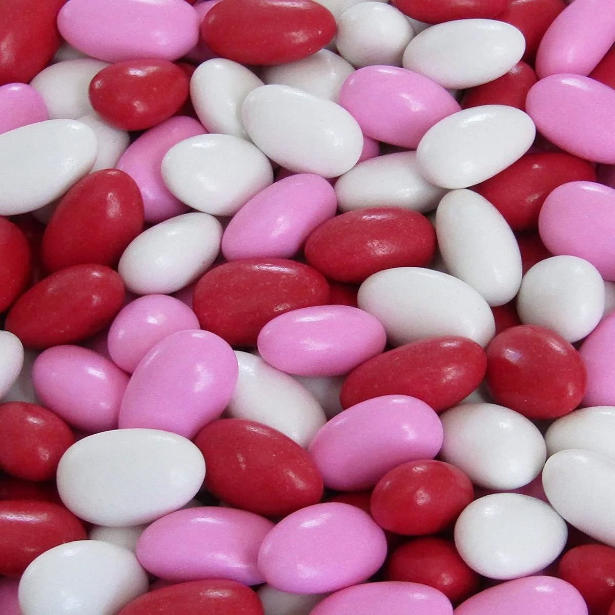 Red Pink & White Jordan Almonds Mix, 3.5 LBS Jumbo Container Q5567