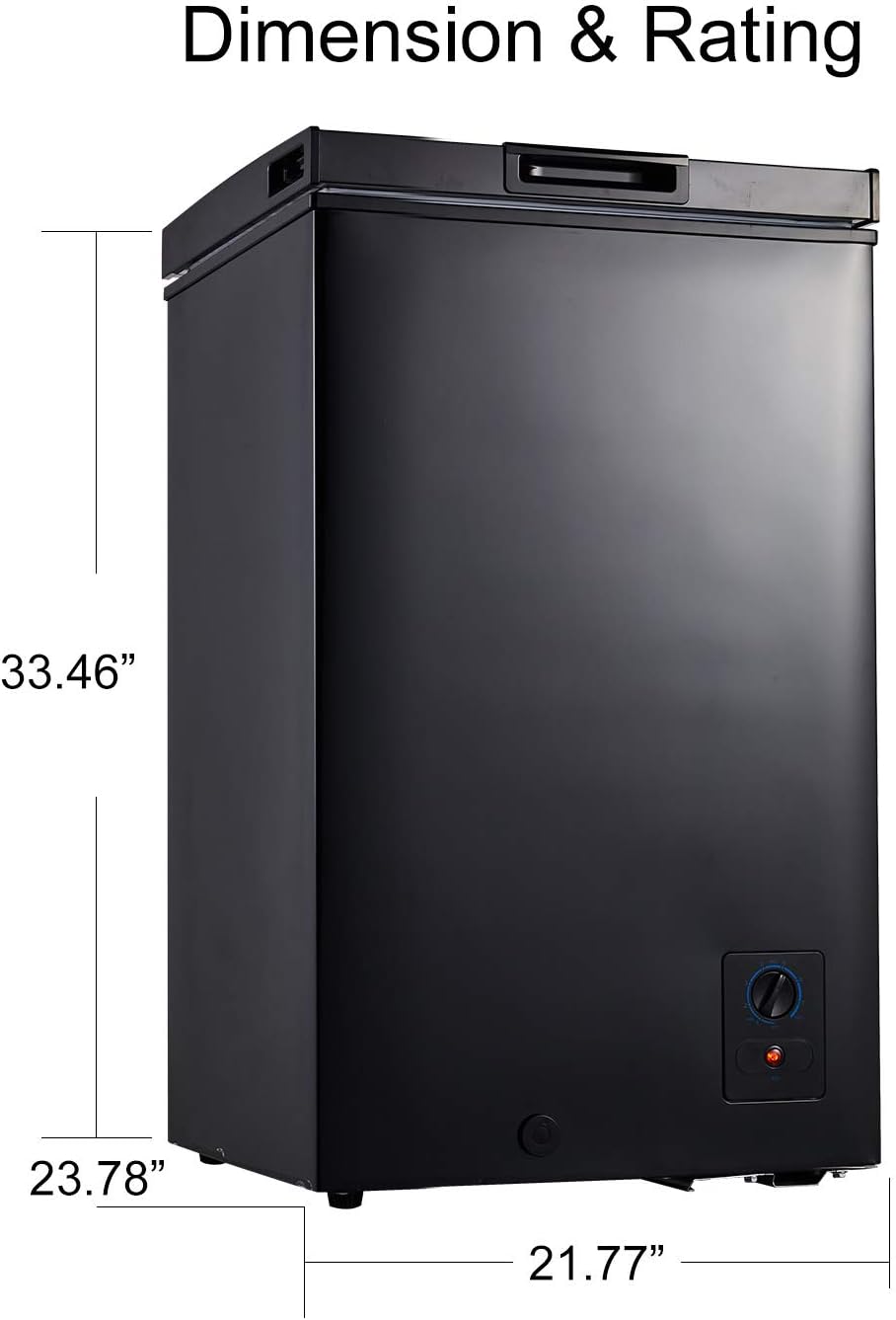 3.5 Cu.ft Chest Freezer Black F371360