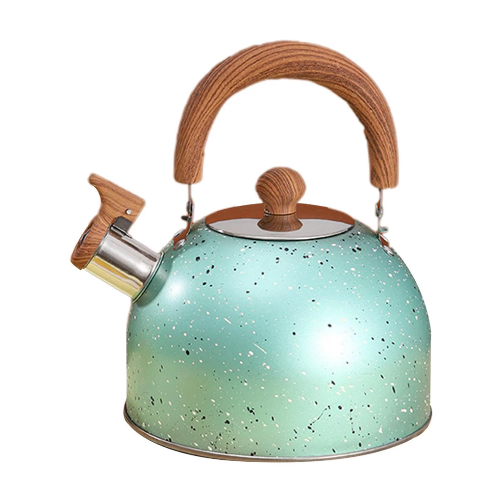 Green Stainless Whistling Water Kettle R6034
