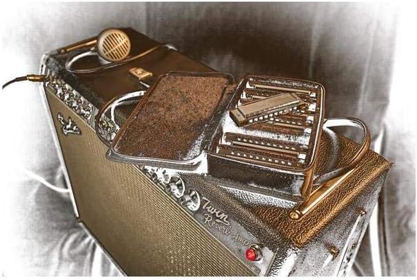 Blues Deluxe Harmonica, Key of B Flat Q2035