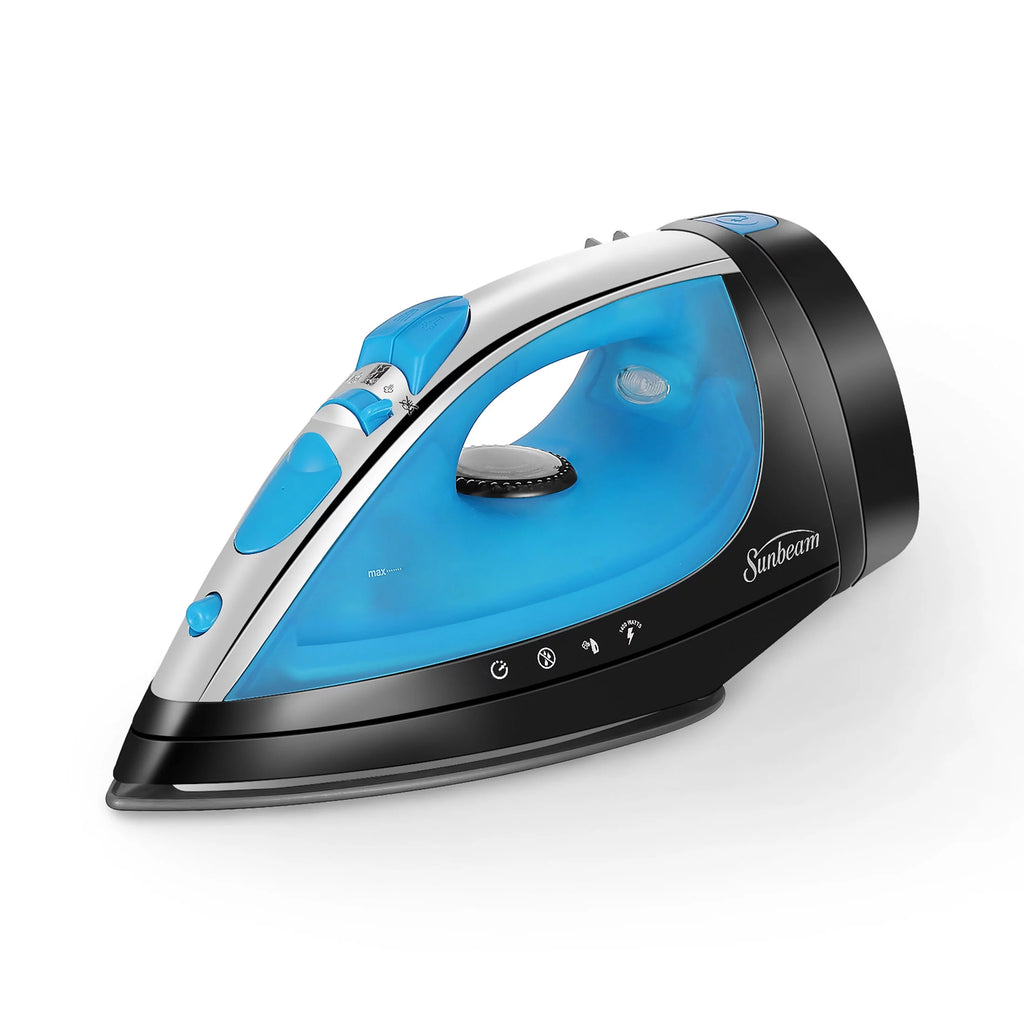 1400W Steammaster Iron with Retractable Cord, Blue and Black Finish Z29359